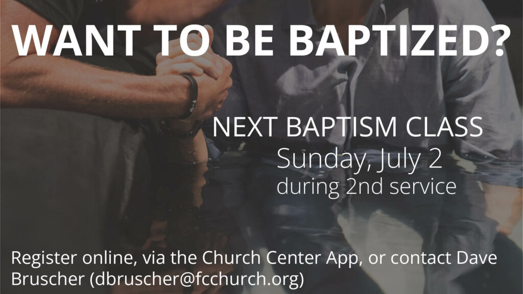 Baptism Class SLIDE