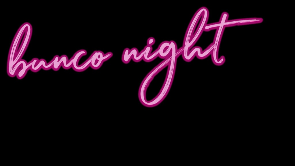 Bunco Night Banner